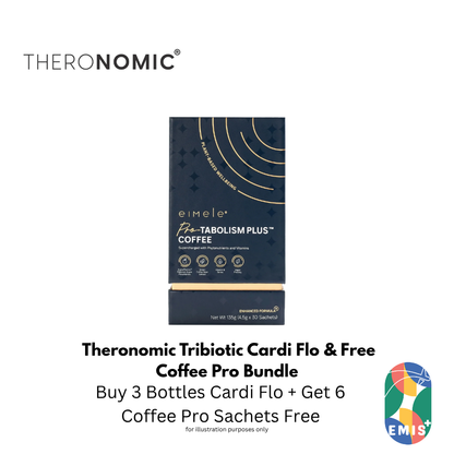 Bundle Sales Theronomic Tribiotic Cardi Flo Buy 3 Bottles Get Coffee Pro 6 Sachets Free