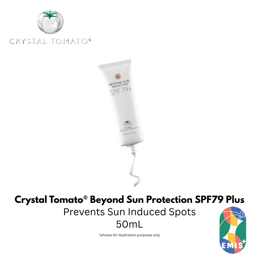 Crystal Tomato Beyond Sun Protection SPF79+：高级 UVA/UVB、蓝光和污染防御，打造更轻盈自然的妆效