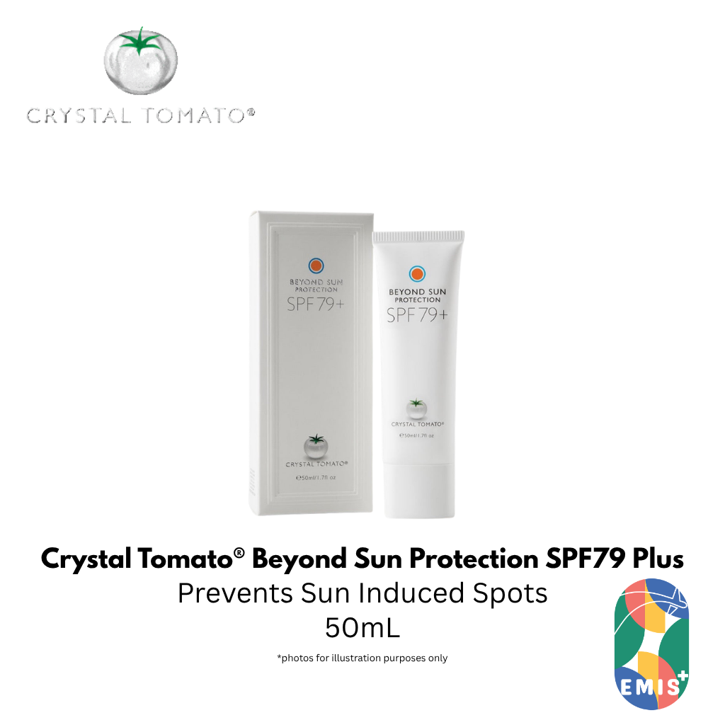 Crystal Tomato Beyond Sun Protection SPF79+：高级 UVA/UVB、蓝光和污染防御，打造更轻盈自然的妆效
