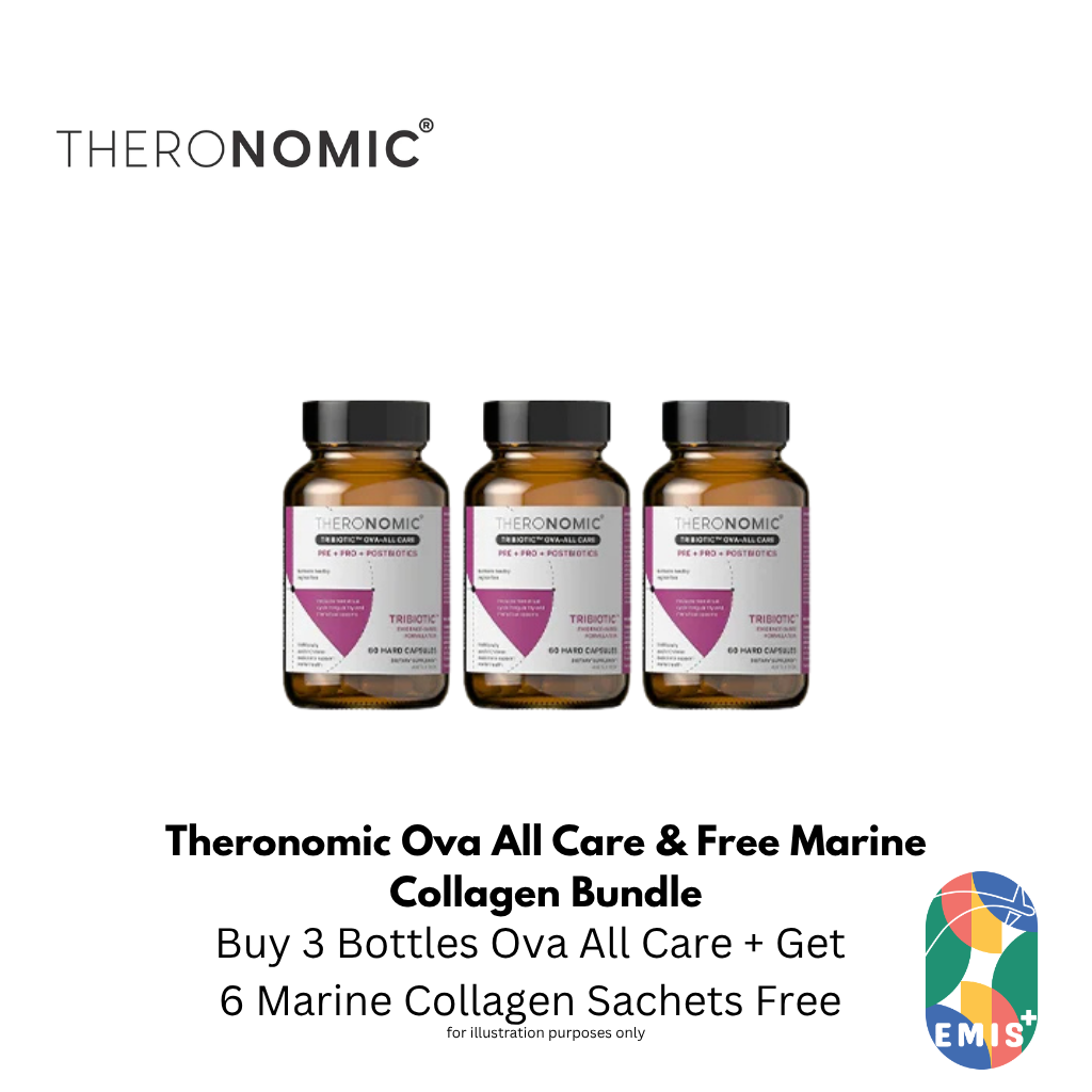 Bundle Sales Theronomic Ova All Care 60 Capsules Buy 3 Bottles Get Marine Collagen 6 Sachets Free