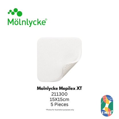 Molnlycke Mepilex XT 15x15 cm 5s (211300)