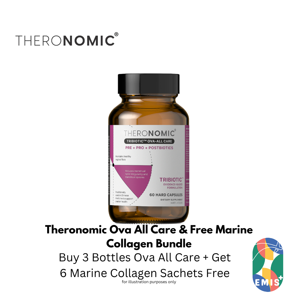 Bundle Sales Theronomic Ova All Care 60 Capsules Buy 3 Bottles Get Marine Collagen 6 Sachets Free
