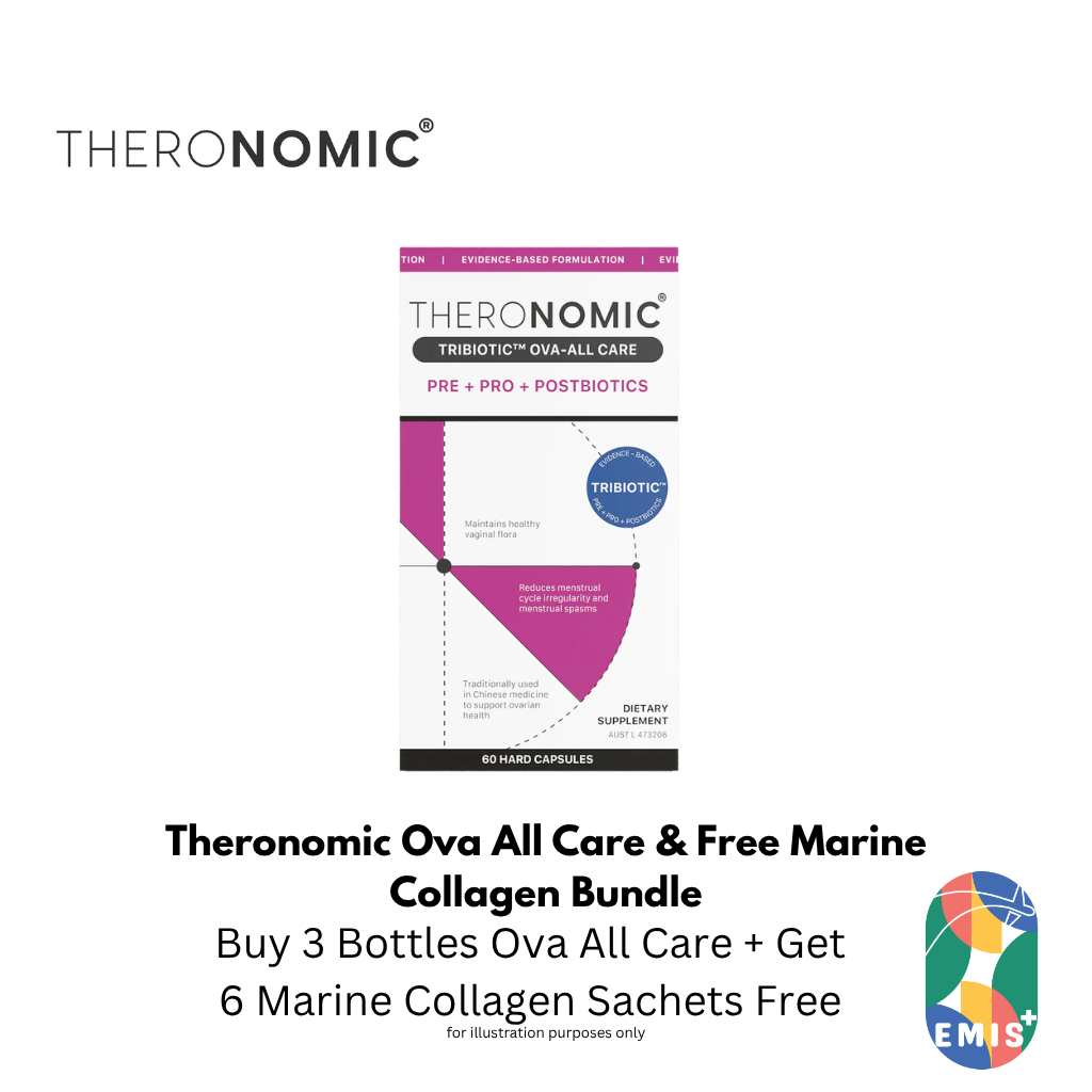 Bundle Sales Theronomic Ova All Care 60 Capsules Buy 3 Bottles Get Marine Collagen 6 Sachets Free