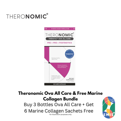 Bundle Sales Theronomic Ova All Care 60 Capsules Buy 3 Bottles Get Marine Collagen 6 Sachets Free