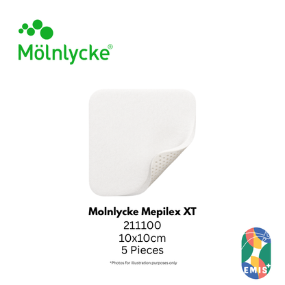 Molnlycke Mepilex XT 10x10 cm 5s (211100)