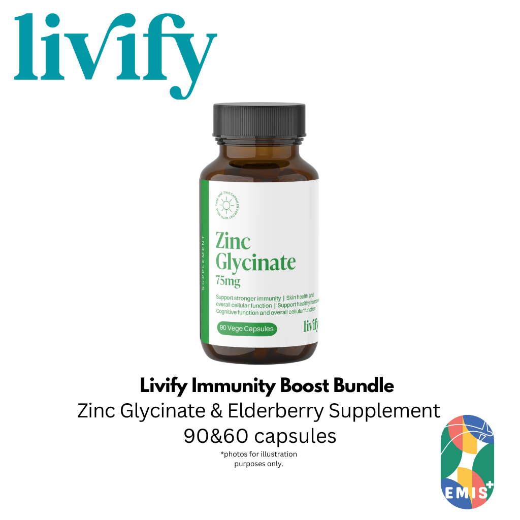 Livify Immunity Boost Bundle Elderberry and Zinc Glycinate Supplement Set