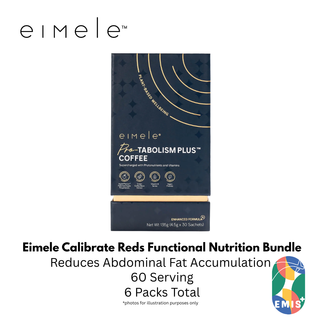 Eimele Calibrate Reds Bundle 2 Packs with Coffee Pro 2 Packs and Shine Greens