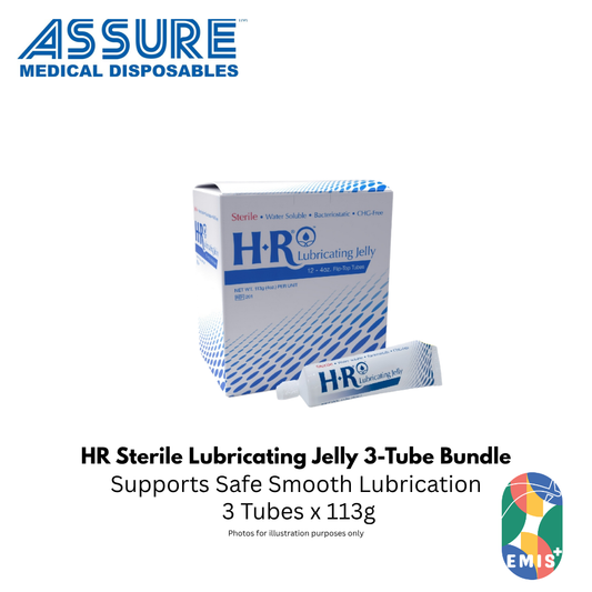 Bundle of 3 HR Sterile Lubricating Jelly Flip Top Tube 113g
