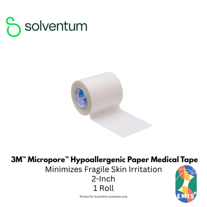 3M Micropore Hypoallergenic Tape 1530 2 inch Without Dispenser