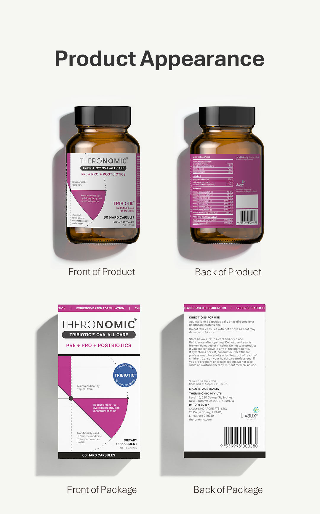 【Member Upgrade】TheroNomicOva-All Care*60 Capsules/Bottle Buy 5 Free SGD9 voucher pack