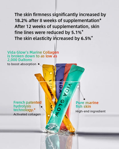 【Member Upgrade】Vida Glow Natural Marine Collagen 30 sachets*7 packs