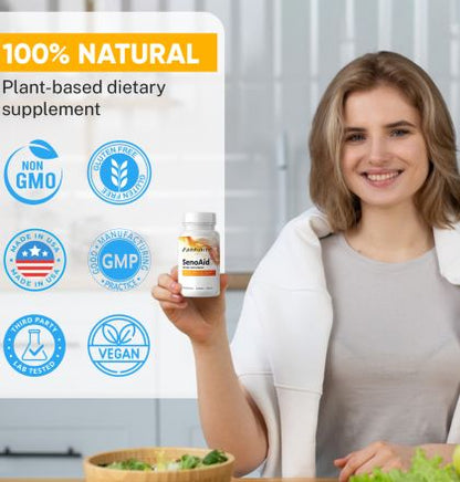 SenoAid™ Senolytic Supplement Complex - Advanced Cellular Health Support