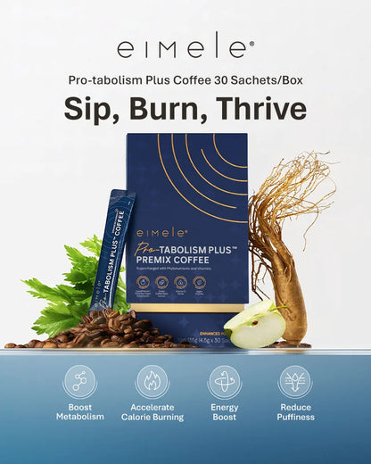 eimele Calibrate Reds 30 sachets*2 packs+Coffee Pro*2 packs+Shine Greens H