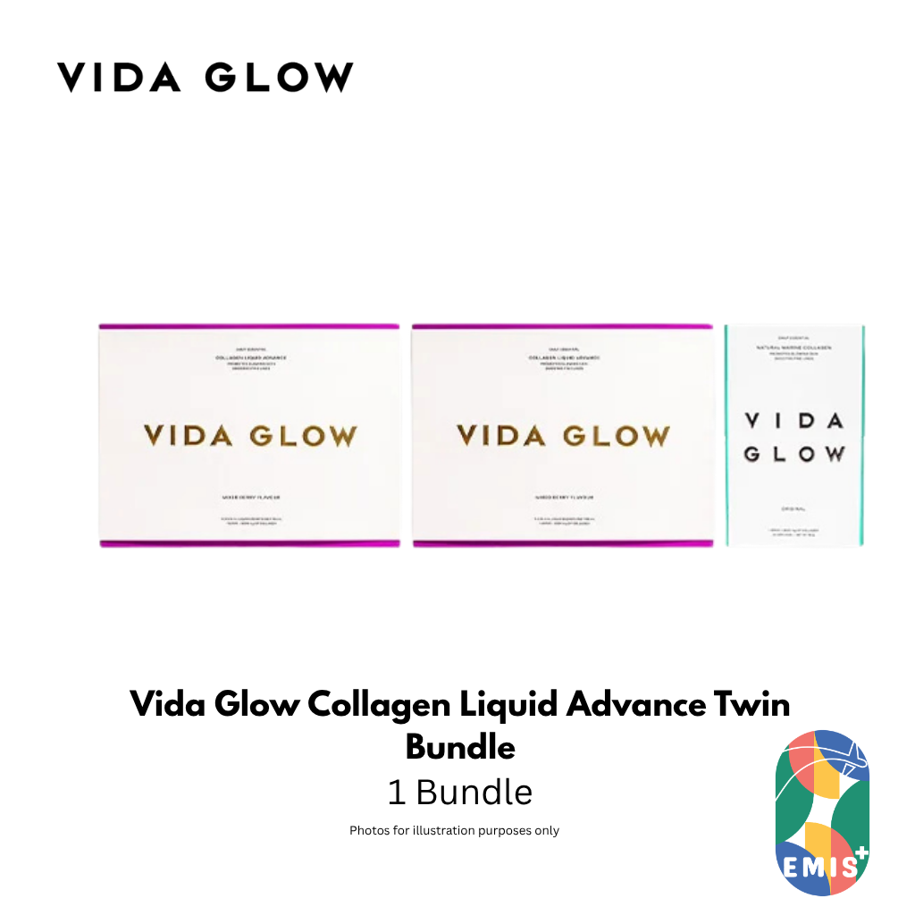 Vida Glow Collagen Liquid Advance Bundle with Free Marine Collagen