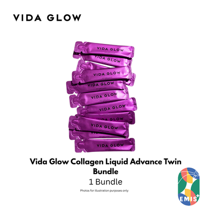Vida Glow Collagen Liquid Advance Bundle with Free Marine Collagen