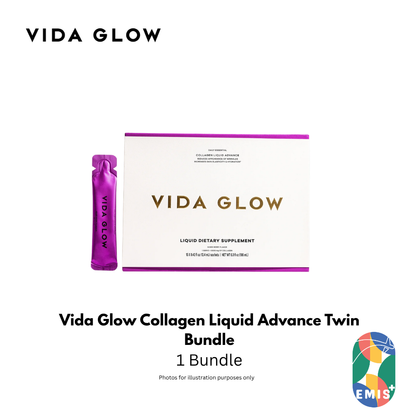 Vida Glow Collagen Liquid Advance Bundle with Free Marine Collagen