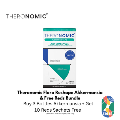 Bundle Sales Theronomic Flora Reshape Akkermansia Buy 3 Bottles Get Reds 10 Sachets Free