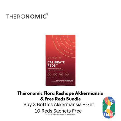 Bundle Sales Theronomic Flora Reshape Akkermansia Buy 3 Bottles Get Reds 10 Sachets Free