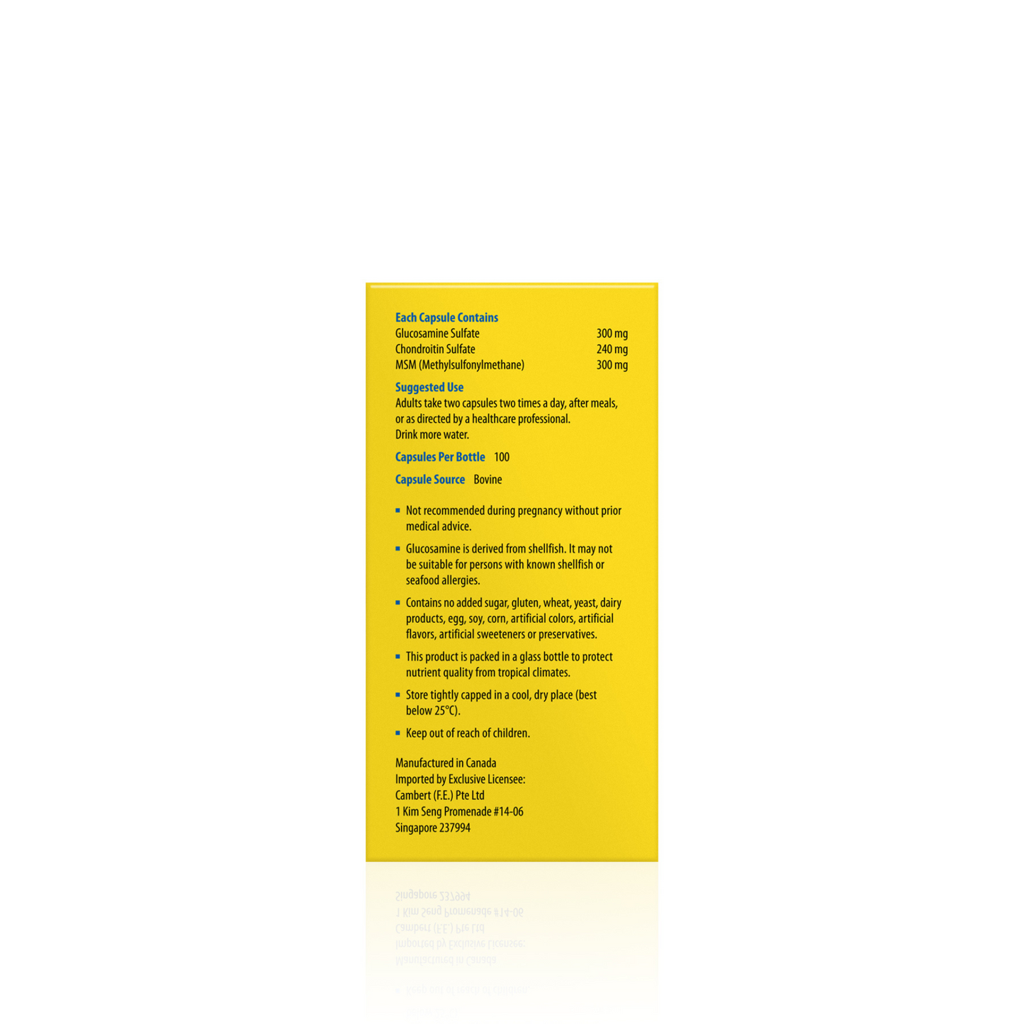 KORDEL’S GLUCOSAMINE 300 + CHONDROITIN + MSM