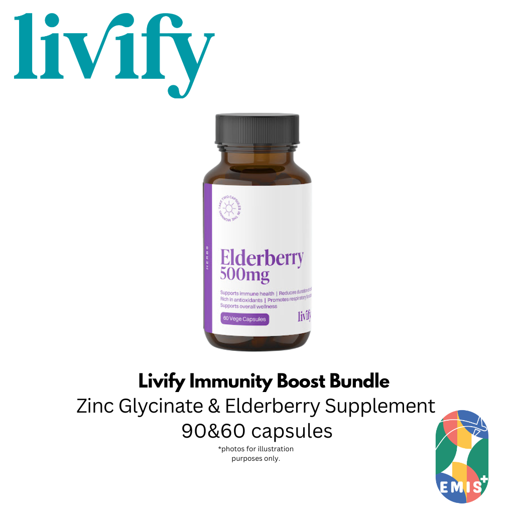 Livify Immunity Boost Bundle Elderberry and Zinc Glycinate Supplement Set