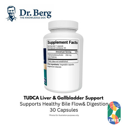 Dr Berg TUDCA：高级肝脏和胆囊支持 - 250 毫克胶囊