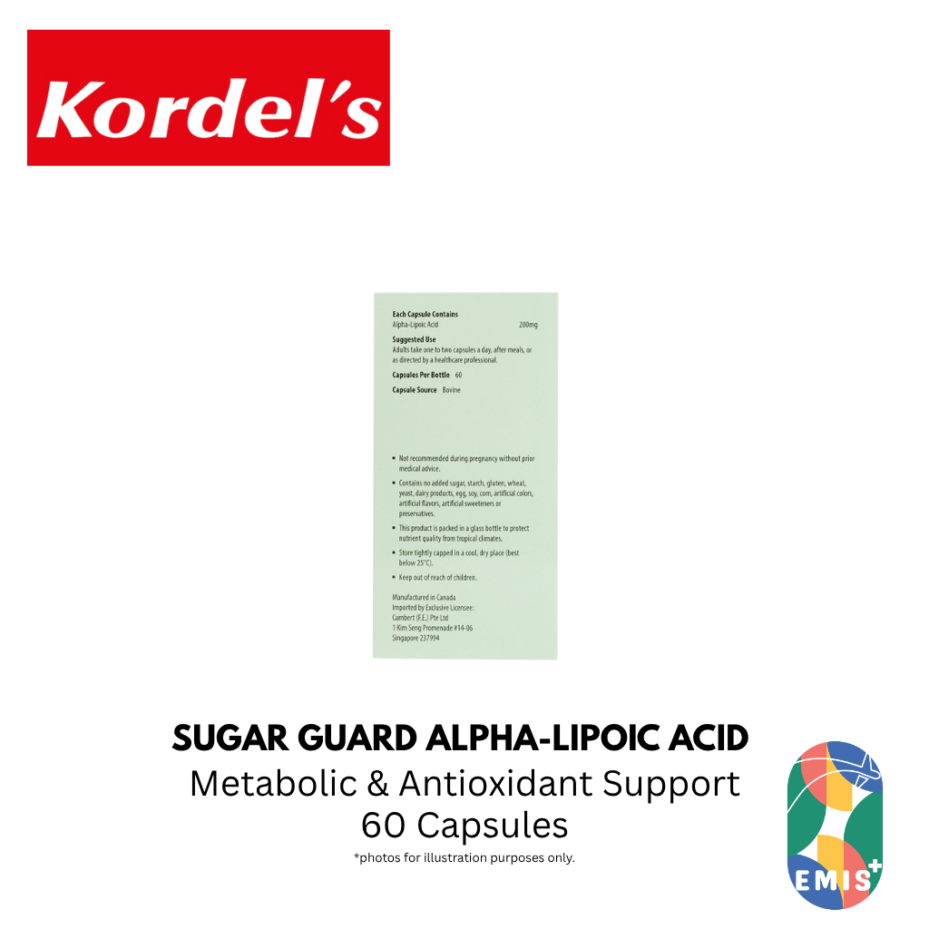 KORDEL’S SUGAR GUARD ALPHA-LIPOIC ACID 200 mg
