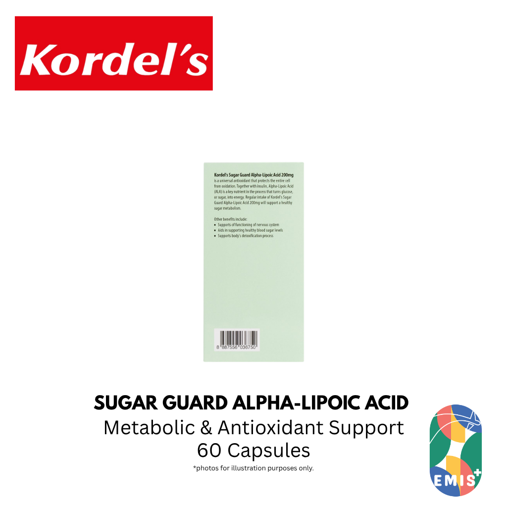 KORDEL’S SUGAR GUARD ALPHA-LIPOIC ACID 200 mg