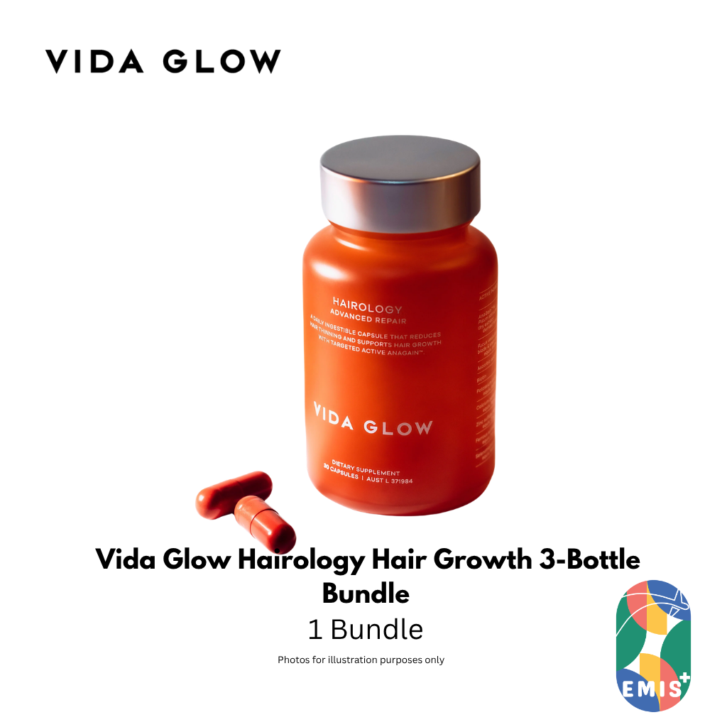 Vida Glow Hairology 30 Capsules Buy 3 Free Marine Collagen 6 Sachets