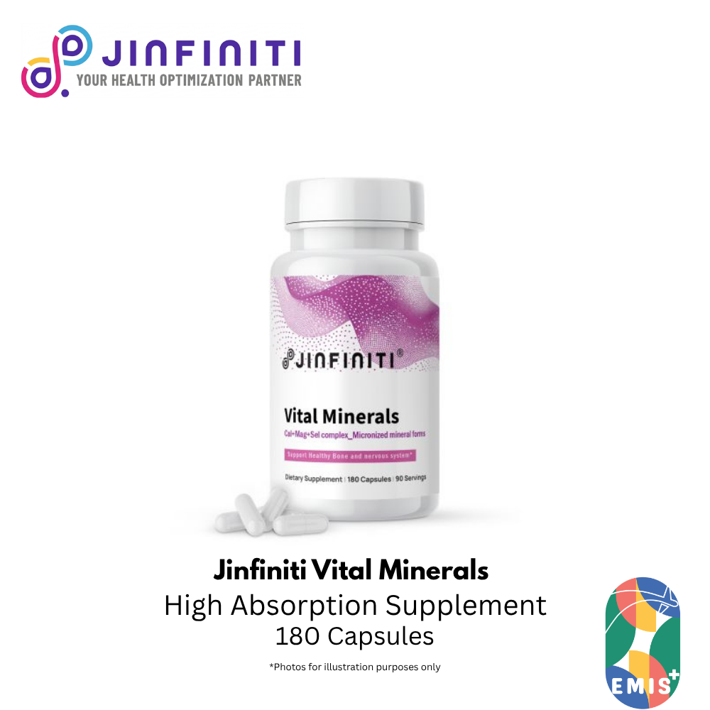 Vital Minerals Chelated Mineral Complex - High Absorption Supplement by Jinfiniti