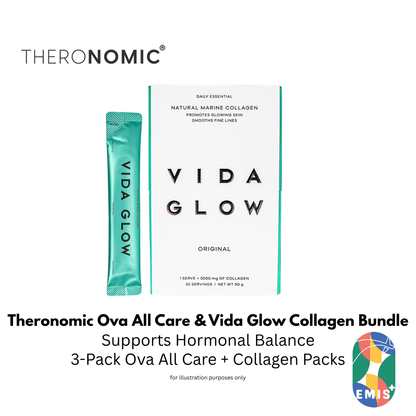 Bundle Sales Theronomic Ova All Care 3 Packs with VG Collagen Liquid or Powder