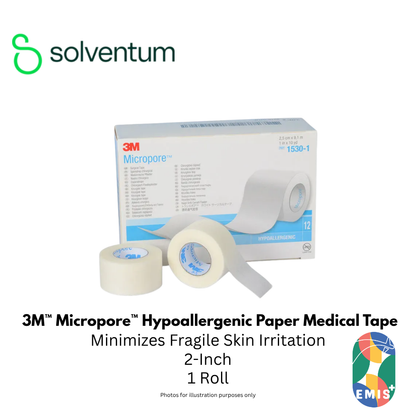 3M Micropore Hypoallergenic Tape 1530 2 inch Without Dispenser