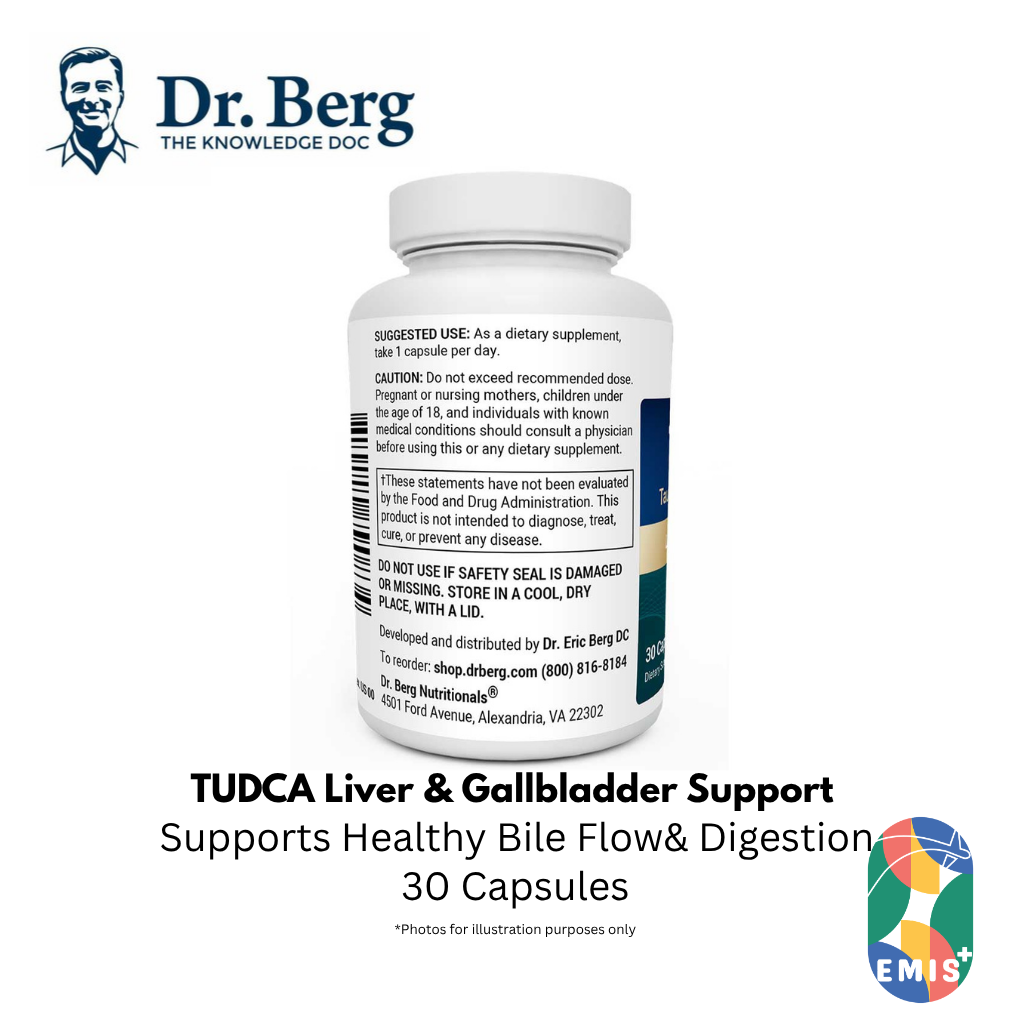 Dr Berg TUDCA：高级肝脏和胆囊支持 - 250 毫克胶囊