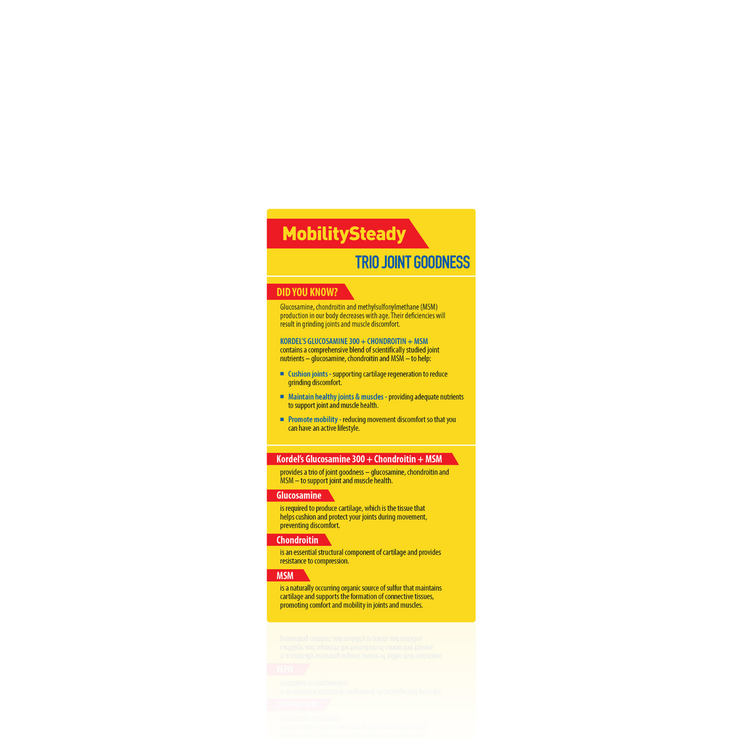 KORDEL’S GLUCOSAMINE 300 + CHONDROITIN + MSM