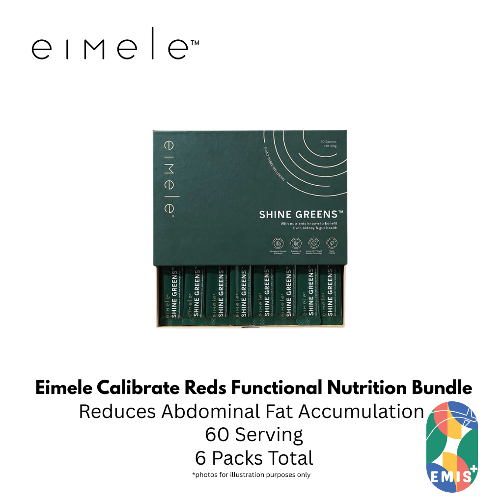 Eimele Calibrate Reds Bundle 2 Packs with Coffee Pro 2 Packs and Shine Greens