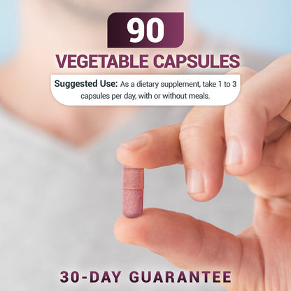 Advanced Immune Support – 1000 mg Black Elderberry with Vitamin D3 & Zinc – 90 Vegetable Capsules