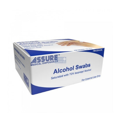 [Bundle of 3] ASSURE Alcohol Swab Sterile 3cm X 3cm 2-Ply 200 Pce/Box