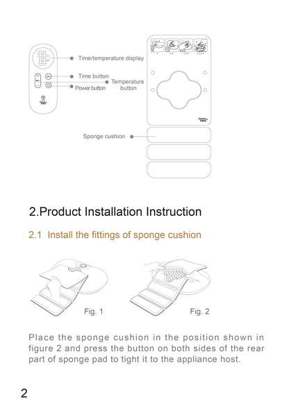 Multifunctional Pillow Appliance for Warming Neck AYS-012 official English manual page 3