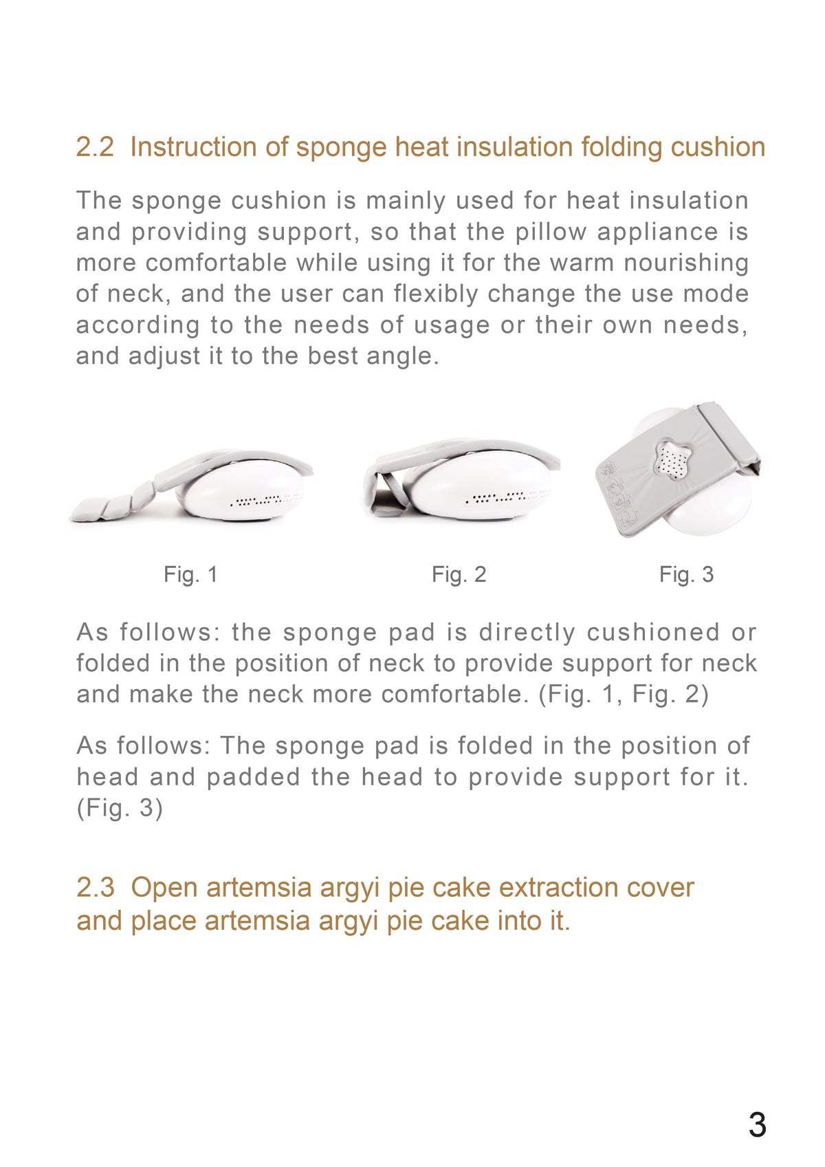 Multifunctional Pillow Appliance for Warming Neck AYS-012 official English manual page 4