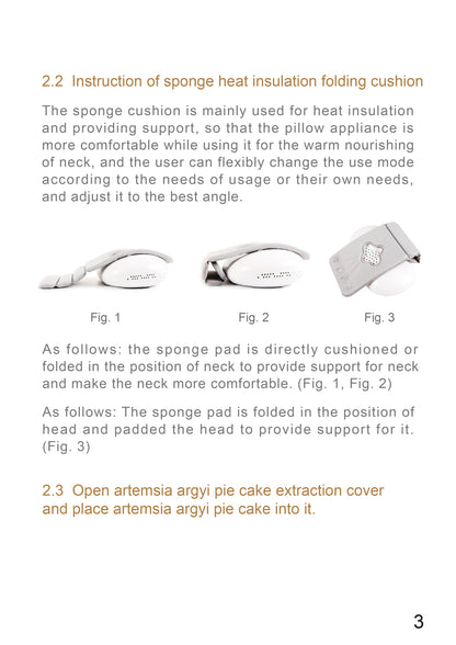 Multifunctional Pillow Appliance for Warming Neck AYS-012 official English manual page 4