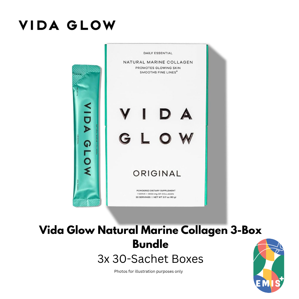 Vida Glow Natural Marine Collagen 30 Sachets Buy 3 Free Marine Collagen 6 Sachets