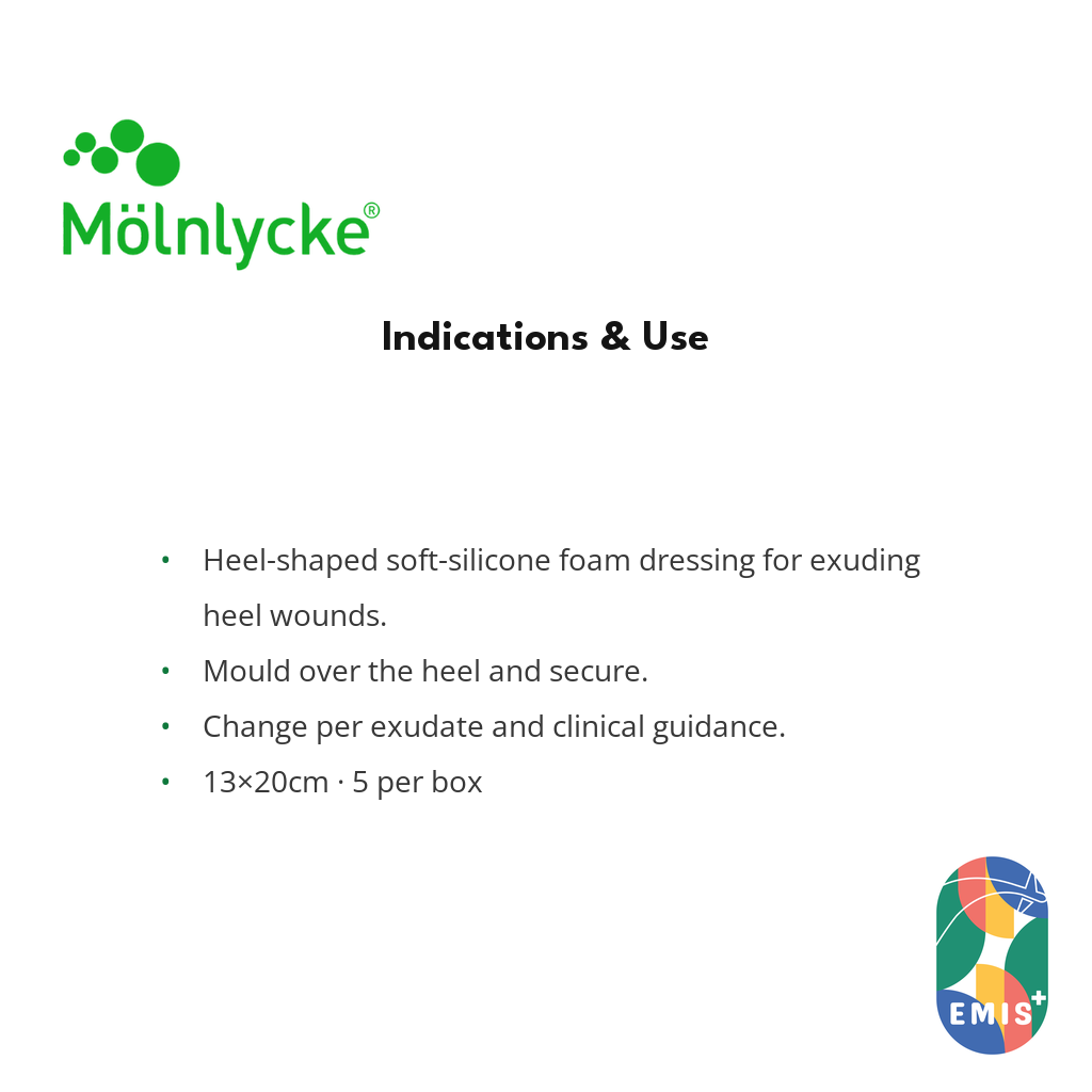 Mepilex Heel Foam Dressing