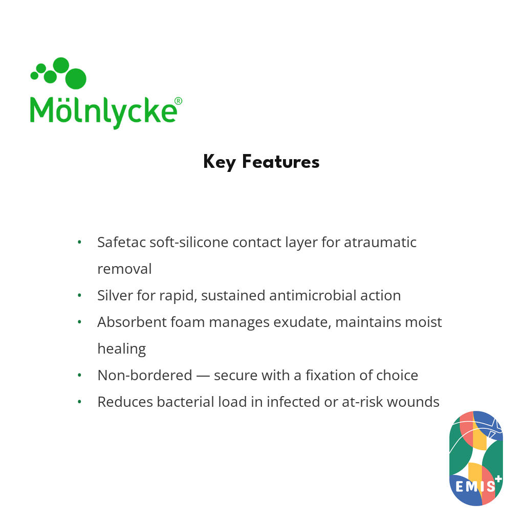 Mepilex Ag Antimicrobial Foam Dressing