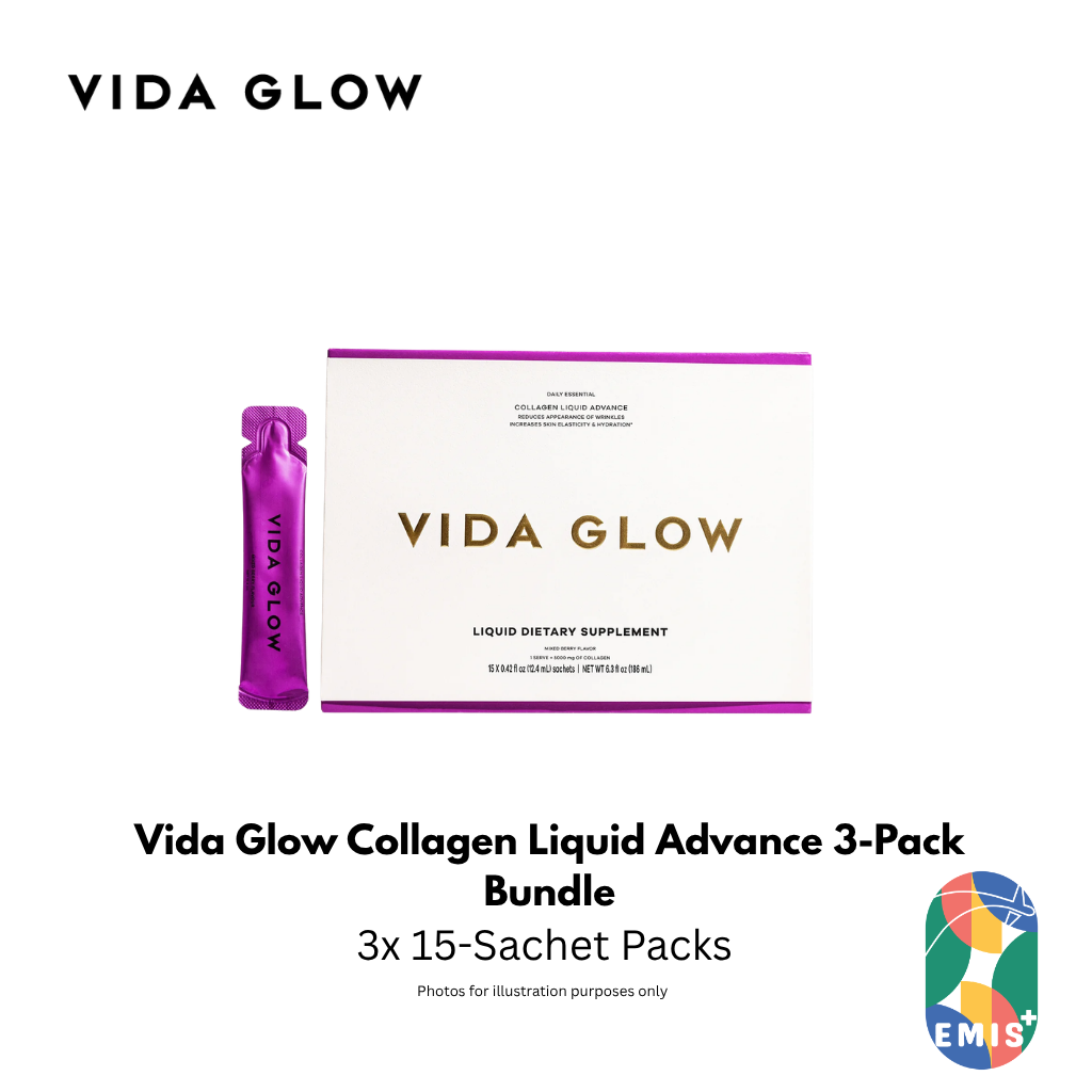 Vida Glow Collagen Liquid Advance 15 Sachets Buy 3 Free Marine Collagen 6 Sachets