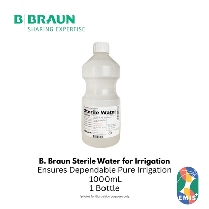 B.Braun 灌溉用无菌水 1000ml - 高品质，即用型
