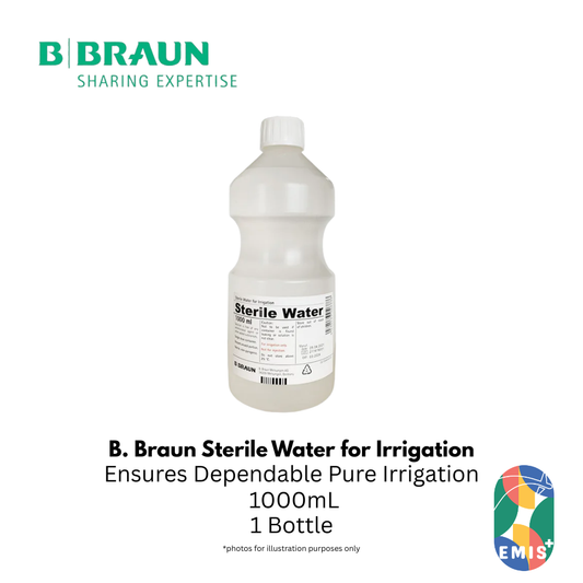 Bbraun Sterile Water for Irrigation 1000ml Ready to Use Solution in Durable PIC Containers