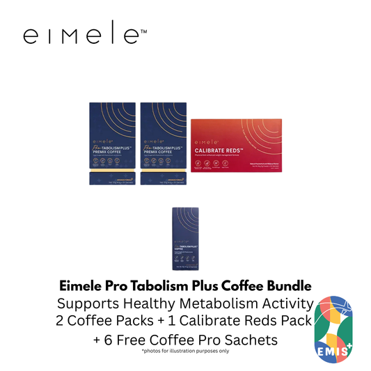 Eimele Pro Tabolism Plus Coffee Bundle with Calibrate Reds and Free Coffee Pro Sachets
