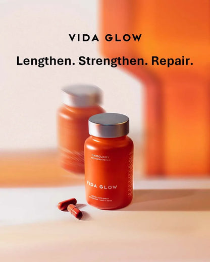 Vida Glow Hairology*30 capsules/bottle Buy 3 Free Marine Collagen 6 sachets