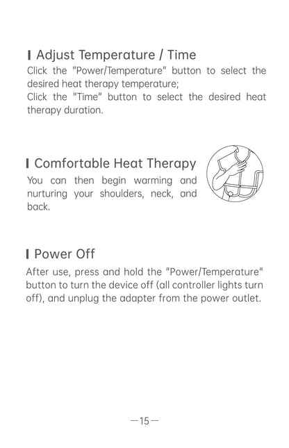 AiYiSheng AYS-108 Bian Stone Heating Shawl official English manual page 17
