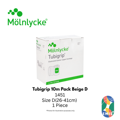 Molnlycke Tubigrip 10M Roll Beige D Size 1S 1451