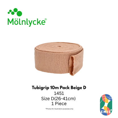 Molnlycke Tubigrip 10M Roll Beige D Size 1S 1451